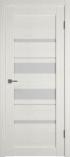 Межкомнатная дверь с покрытием EcoCraft GL Light 29 Латте сатин белый